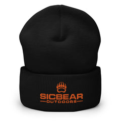 Cuffed SICBEAR Beanie w/ Orange Logo